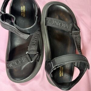 Moncler Black Strap Catura Sandals